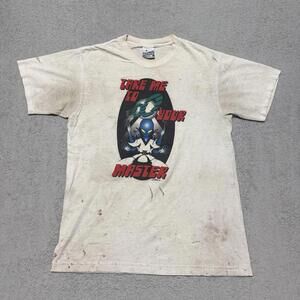 Vintage Otomix “Take Me To Your Master” Alien T-Shirt USA Made Size L Distressed